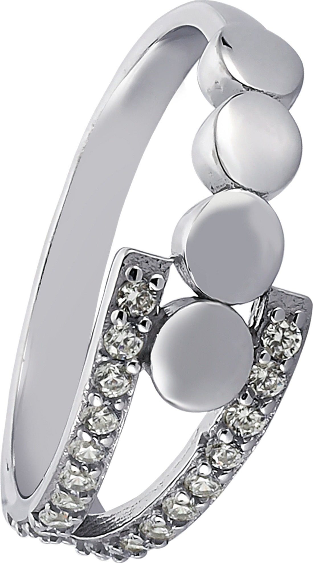 Sterling Ring mit (17,8), Ring für Silber weißen 925 Balia 56 Silberring Balia Damen Kreise, Zirkonia Damen (Fingerring),
