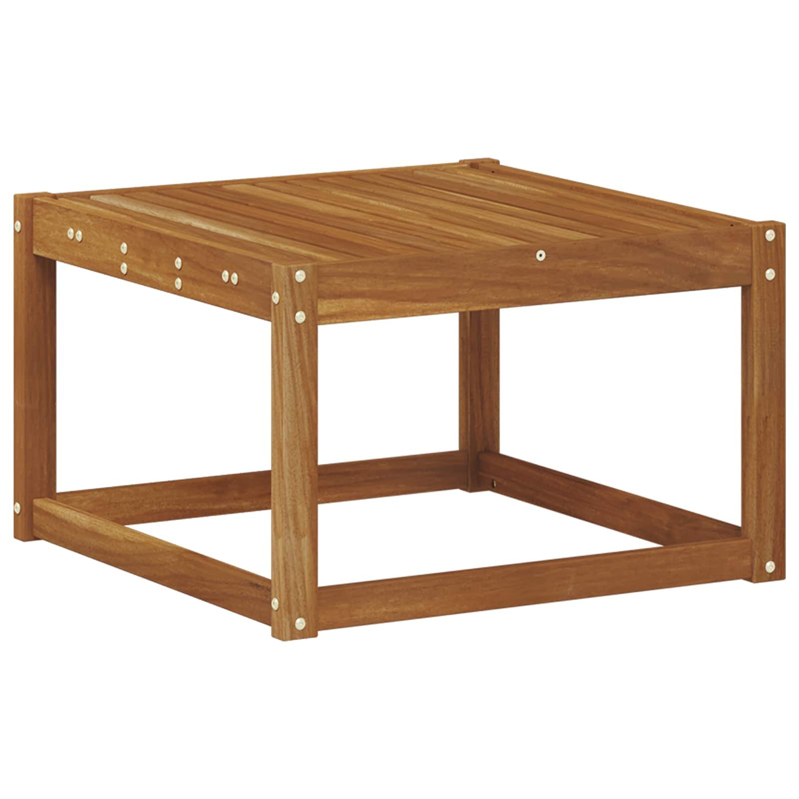vidaXL Gartenlounge-Set Outdoor-Sofagarnitur 6 Stk. Natur und Beige Massivholz, (6-tlg)