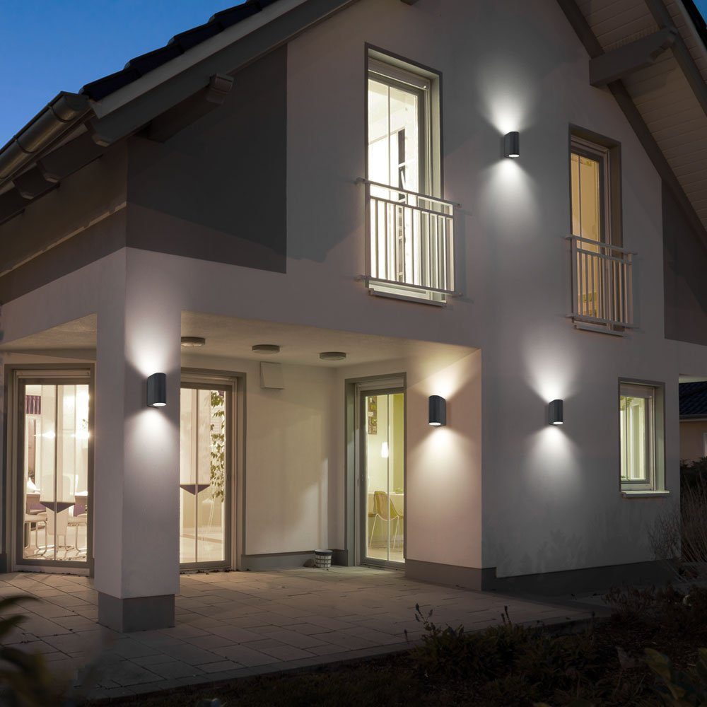 LED AußenWandleuchte, Wandleuchte außen GU10 Außenleuchte Up