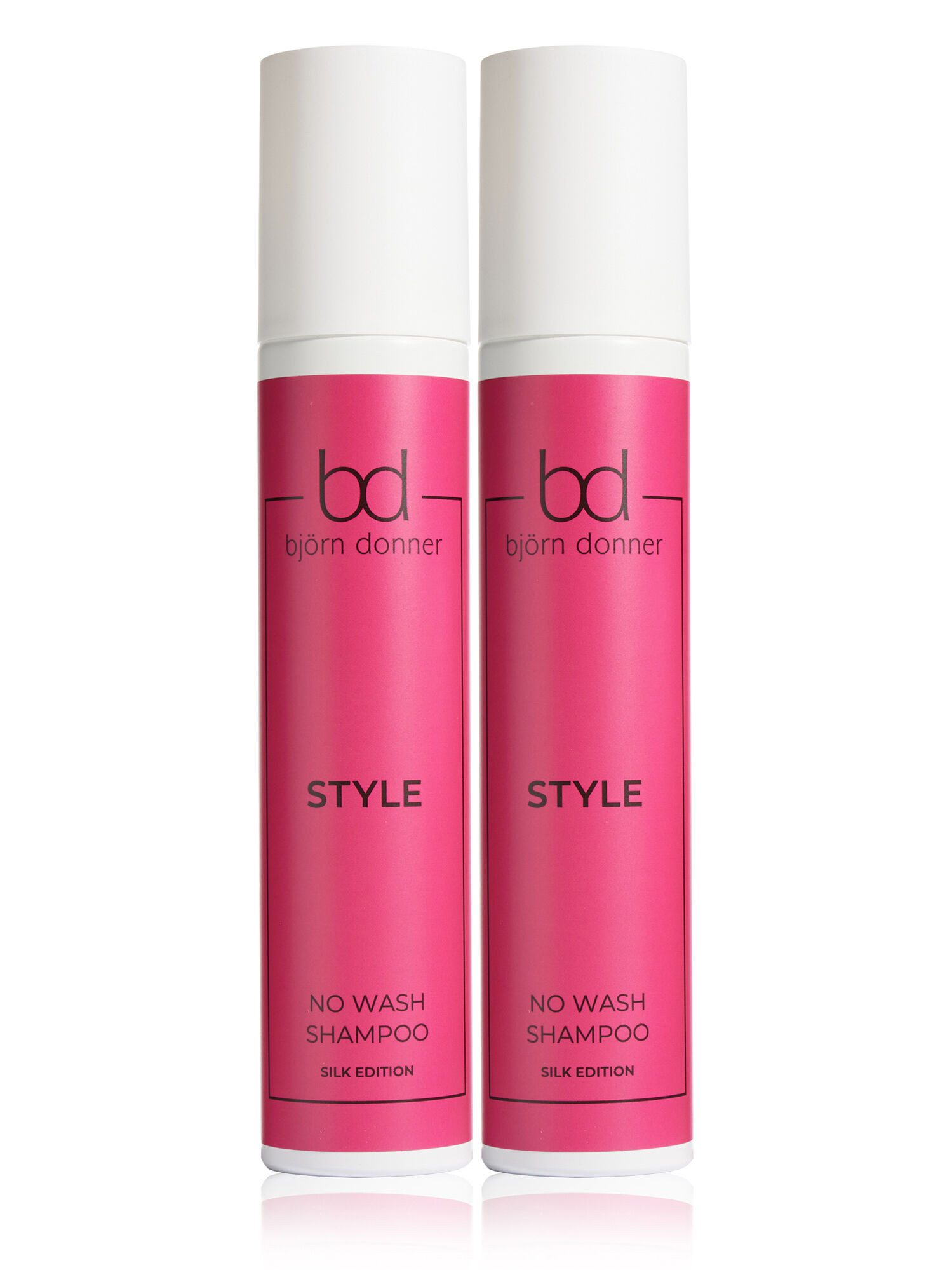 Björn Donner Trockenshampoo No wash Shampoo / Silk Edition, 2-tlg., für den extra Frische-Kick und starkes Volumen