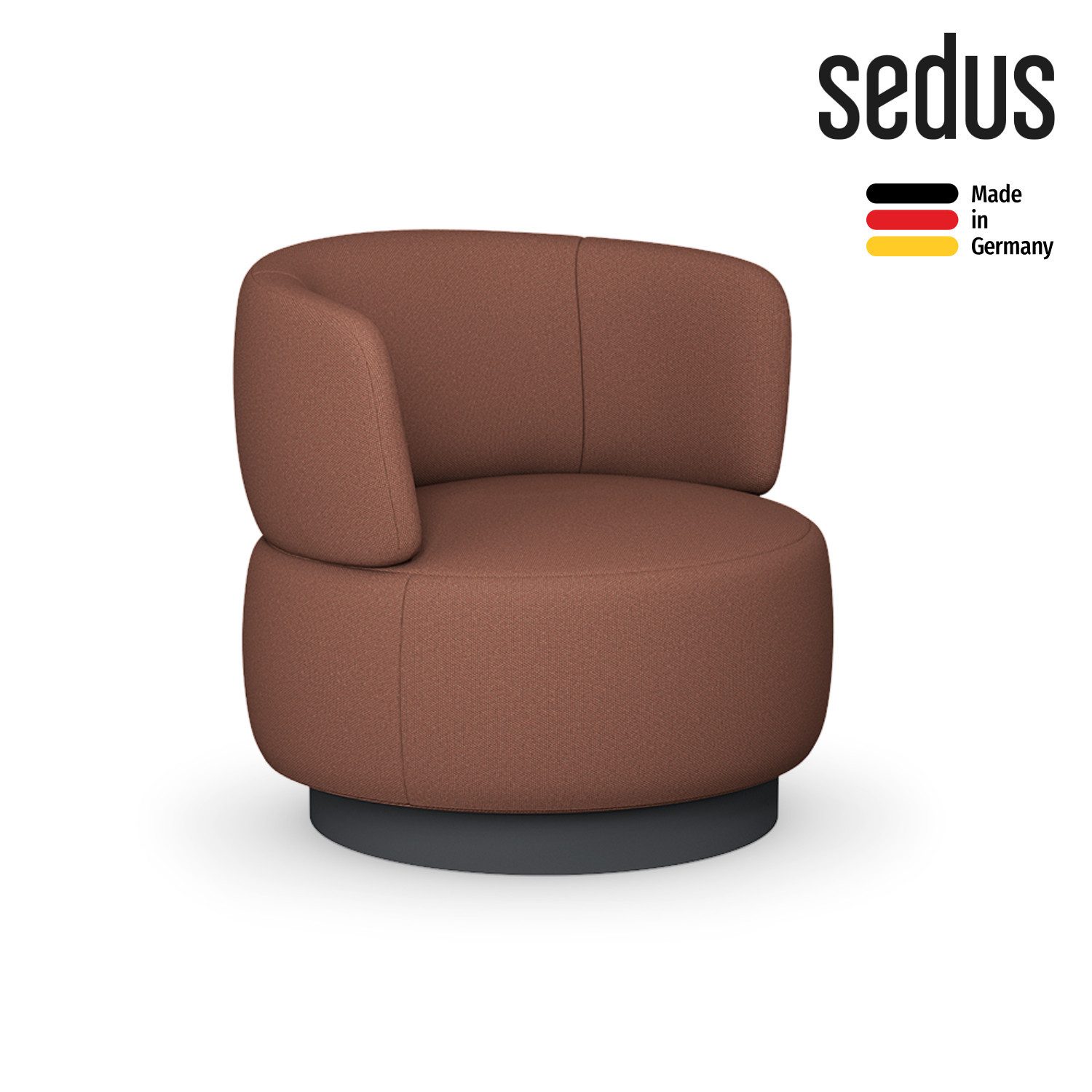 sedus Loungesessel se:living Sessel (Made in Germany, 5 Jahre Garantie), ergonomischer Loungesessel