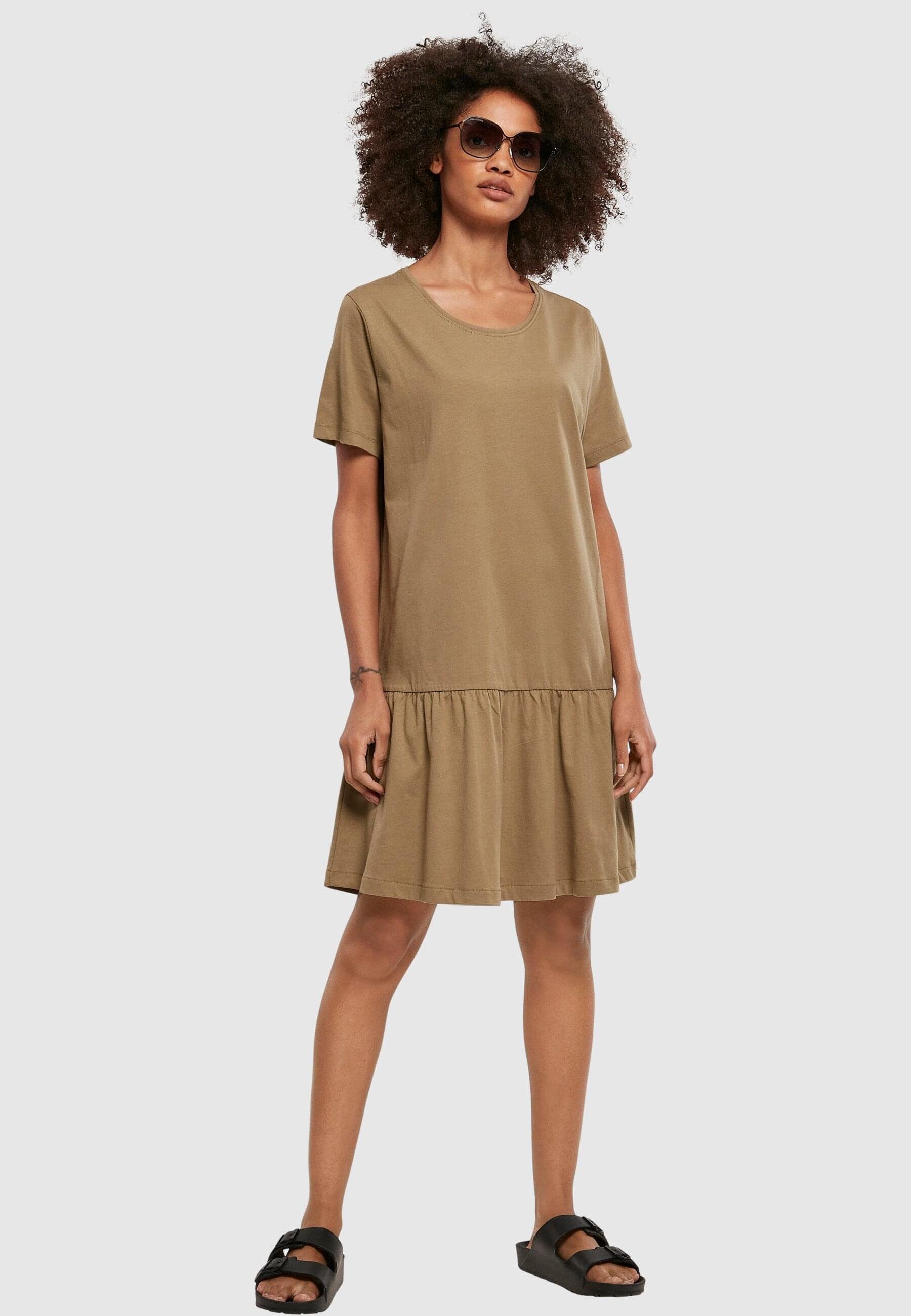 Stillkleid khaki (1-tlg) Dress Ladies Valance URBAN Tee CLASSICS Damen