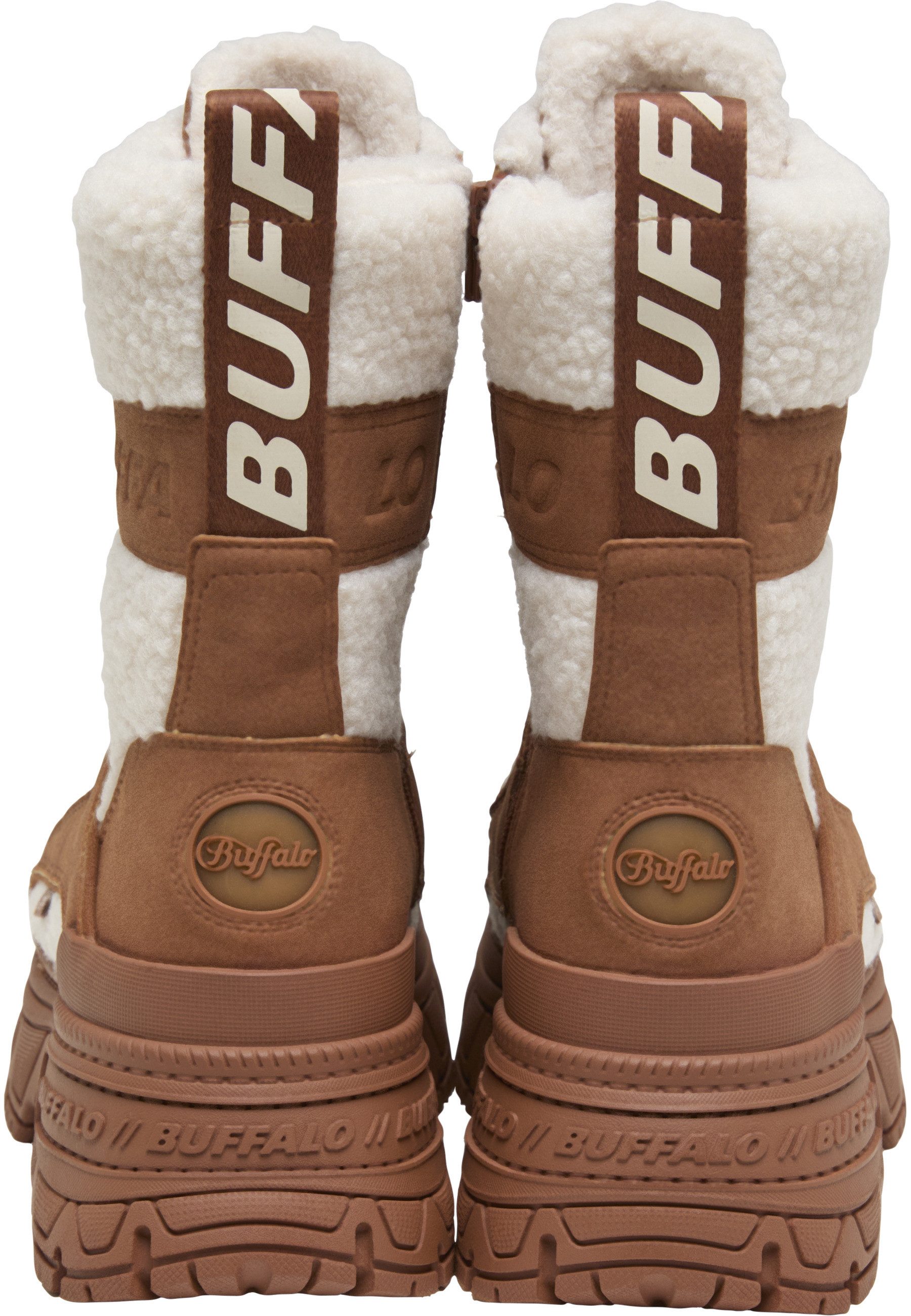 Buffalo Buffalo FUSION COM HI WARM - VEGAN NUBUCK/FUR Stiefel