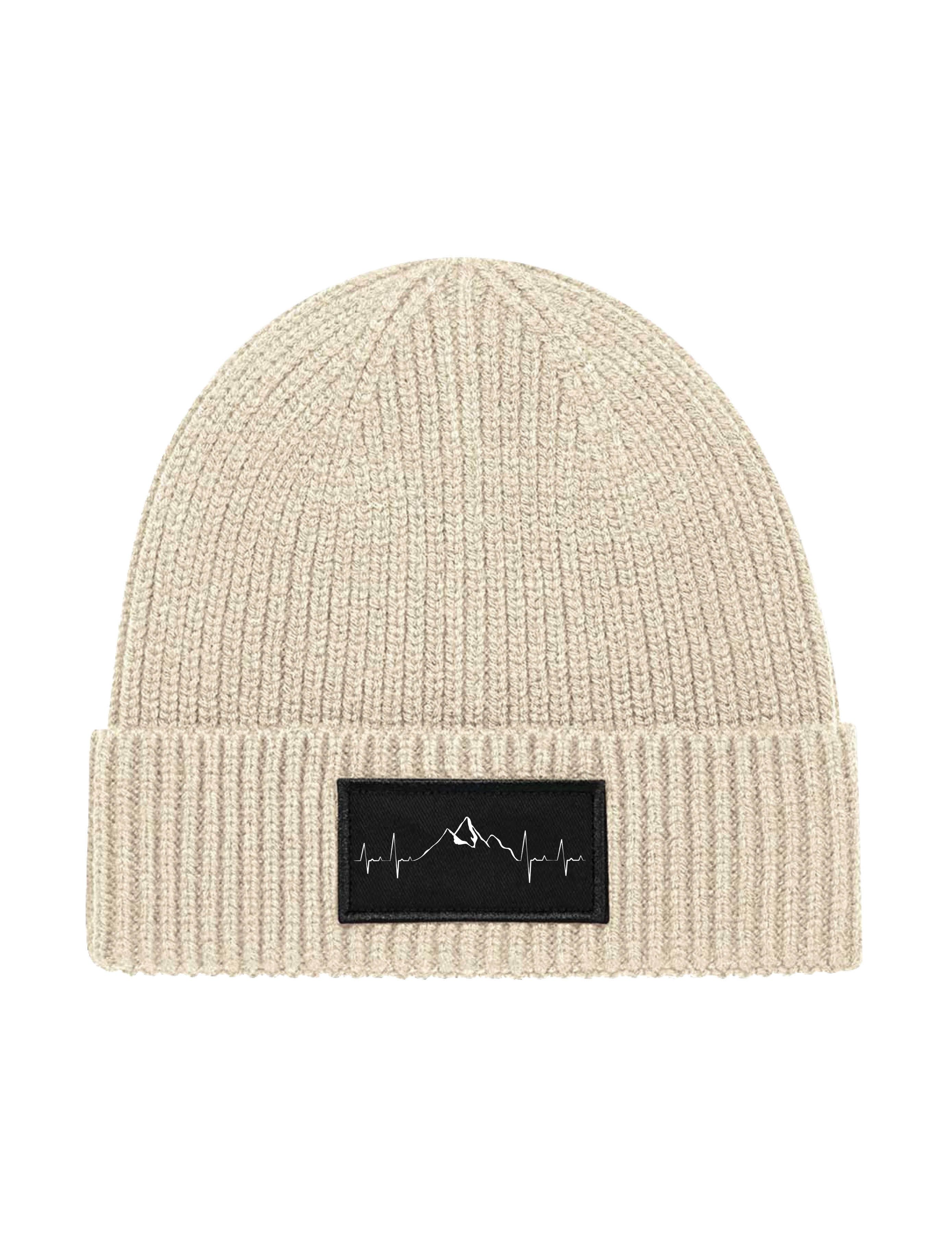 Youth Designz Beanie Unisex Strick Beanie Mütze mit Heartbeat Mountain Aufdruck Geschenk mit lustigen Print für Damen und Herren