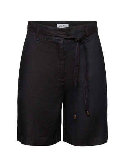 Esprit Shorts Shorts aus Leinen mit weitem Bein (1-tlg)