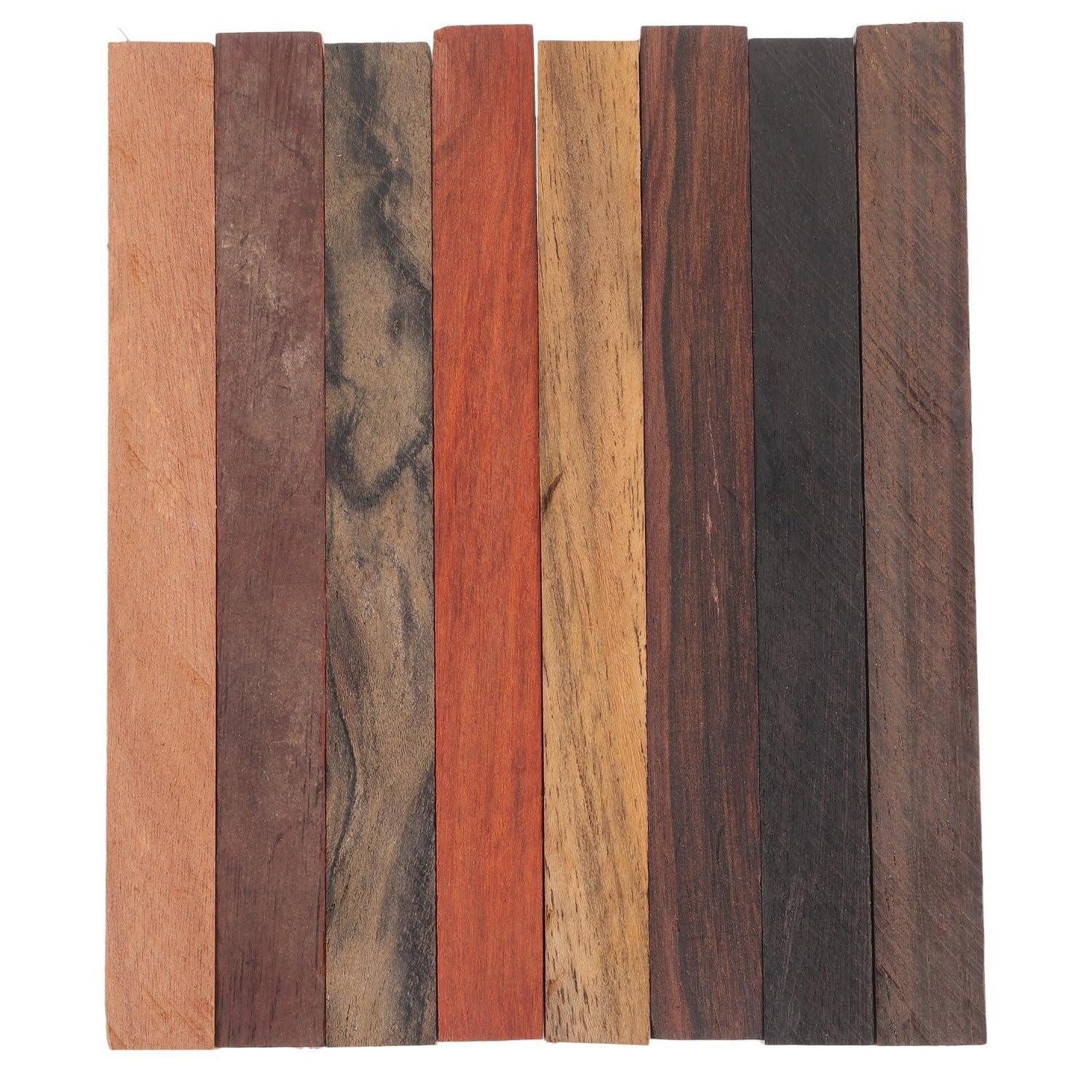 LuxusKollektion Kreativset Bastelrohlinge Exotic Wood 8tlg für Drechseln