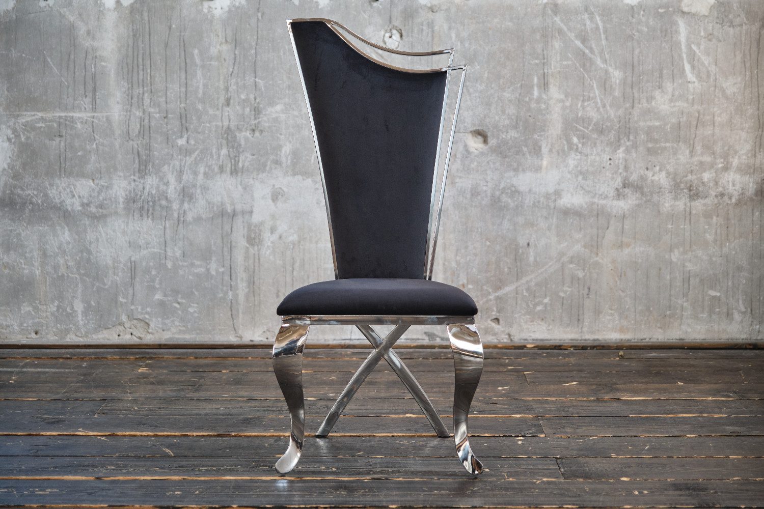 KAWOLA Esszimmerstuhl AMALIA, Stuhl Barock Velvet verschiedene Farben günstig online kaufen