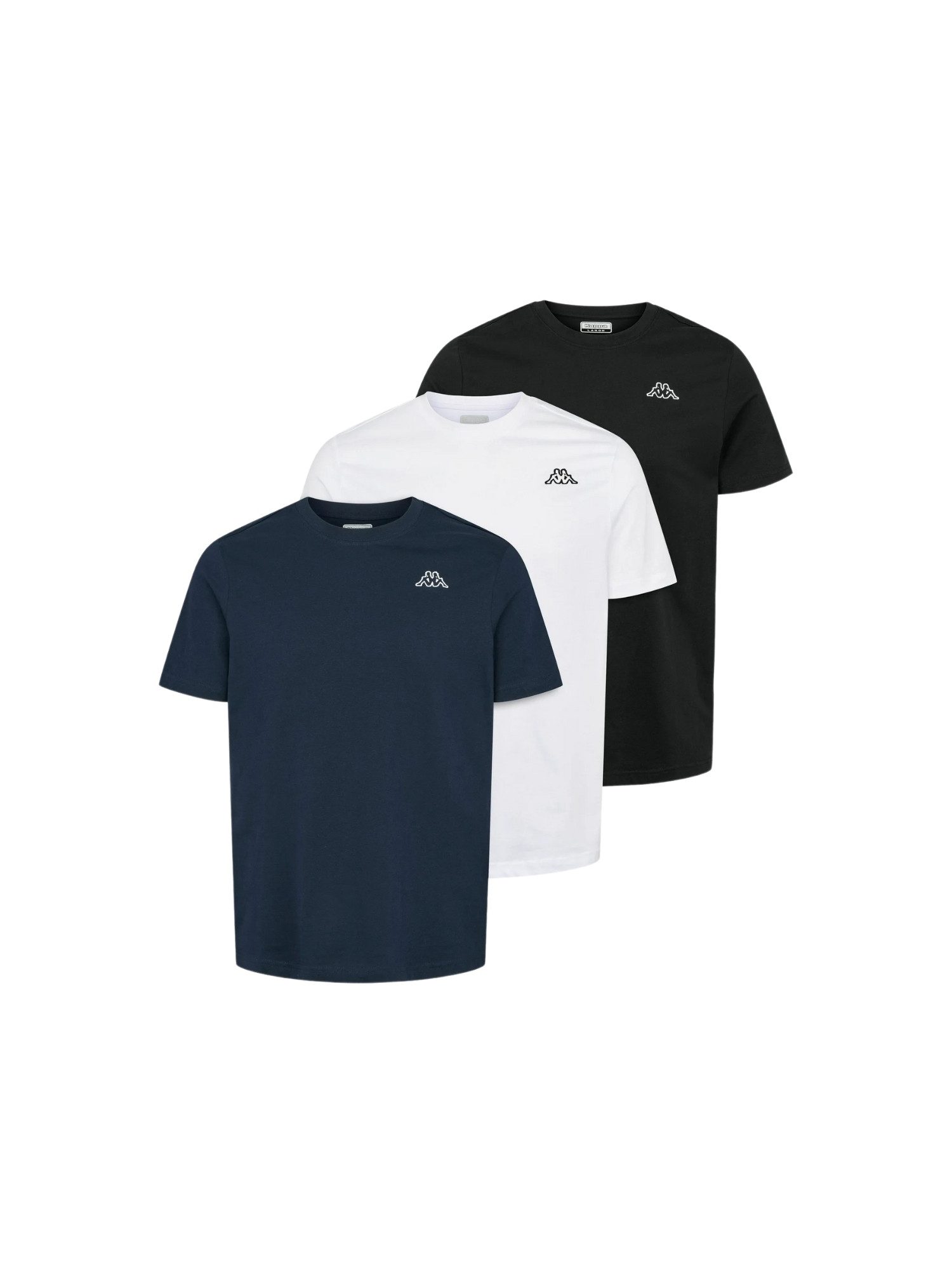 Kappa Kurzarmhemd Kappa T-shirt 3er-Pack KMLogo Cafers