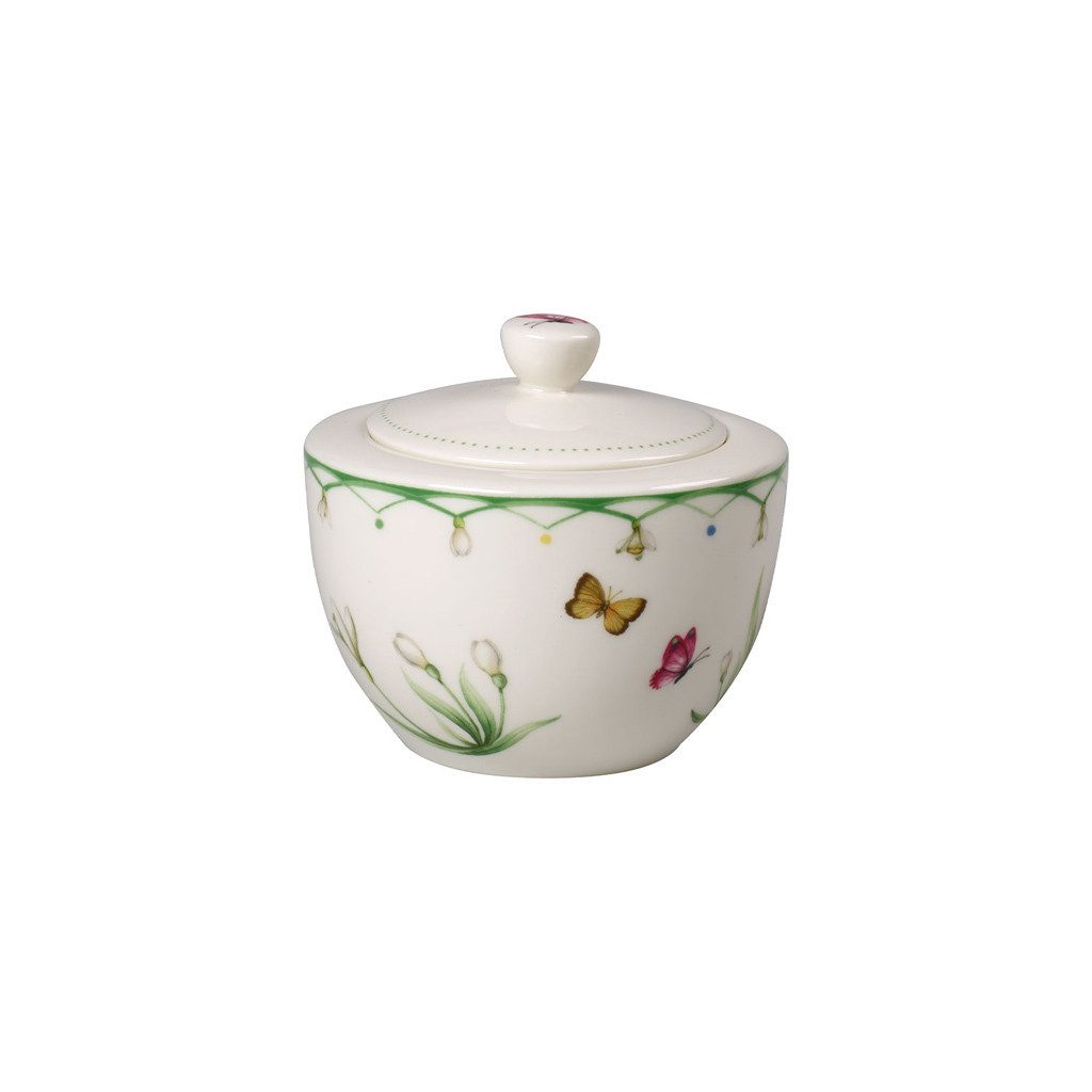 Villeroy & Boch Zuckerdose Colourful Spring Zuckerdose 300 ml, Porzellan, (1-tlg)