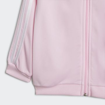 adidas Sportswear Trainingsanzug ESSENTIALS SHINY HOODED (2-tlg), für Babys und Kleinkinder