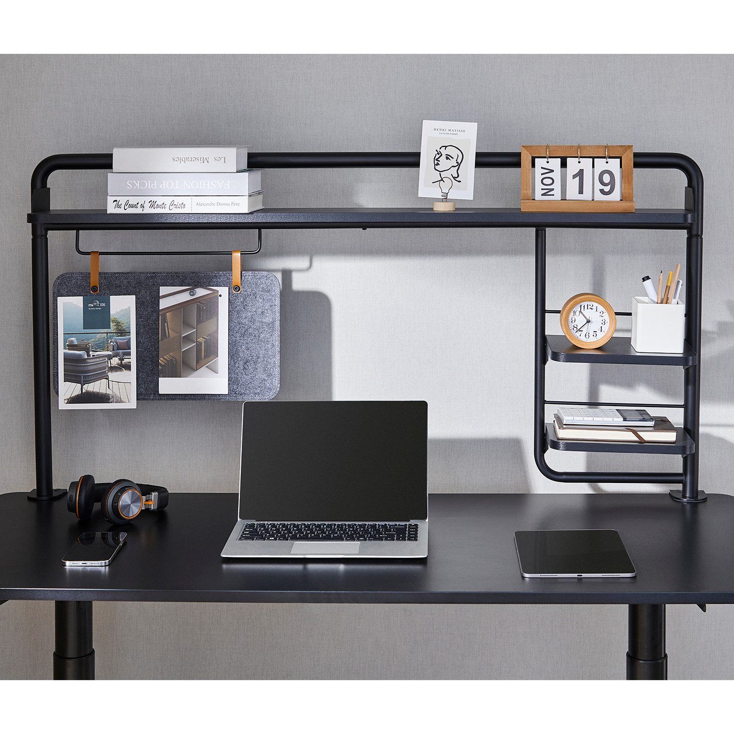 Ergo Office ER-452 desk organizer, desk tray with 3 shelves, load capacity up to 20 kg