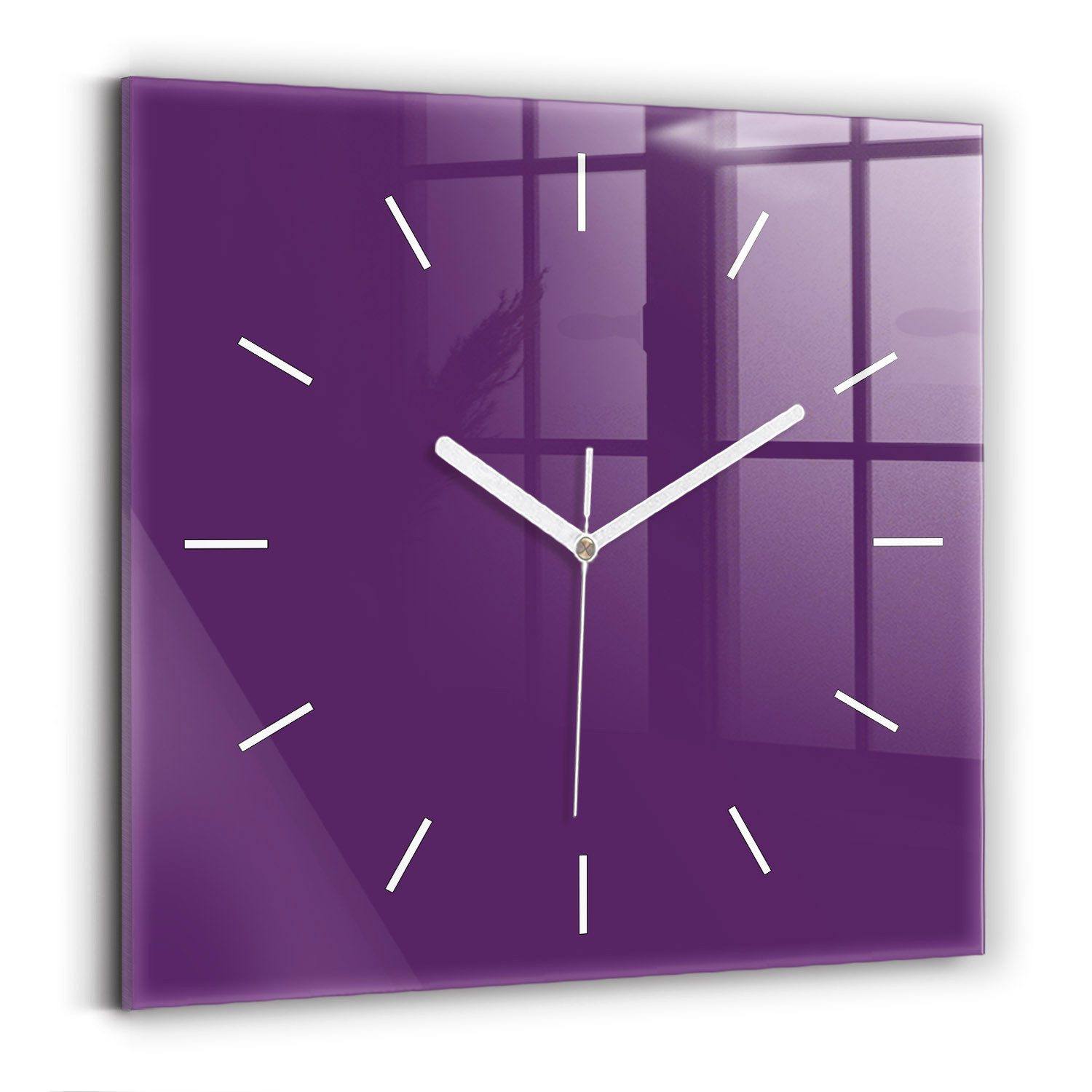 Tulup Wanduhr Glasuhr Modernistische Glaswanduhr 30x30cm günstig online kaufen