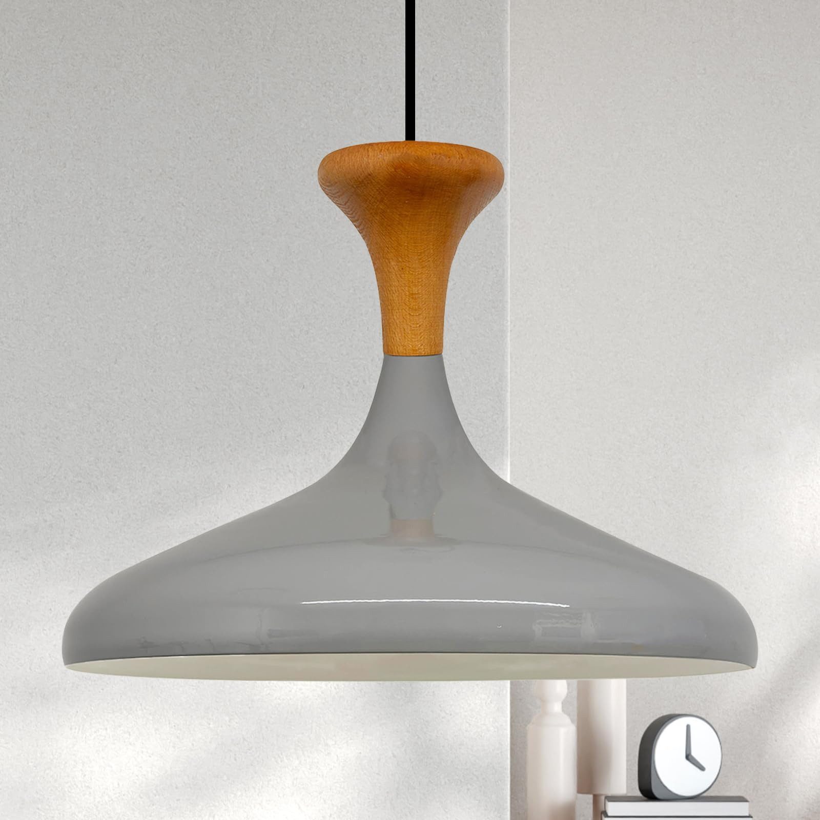 Bamyum Pendelleuchte Champion Pendelleuchte aus Holz, 35 cm Hängelampe Meta günstig online kaufen