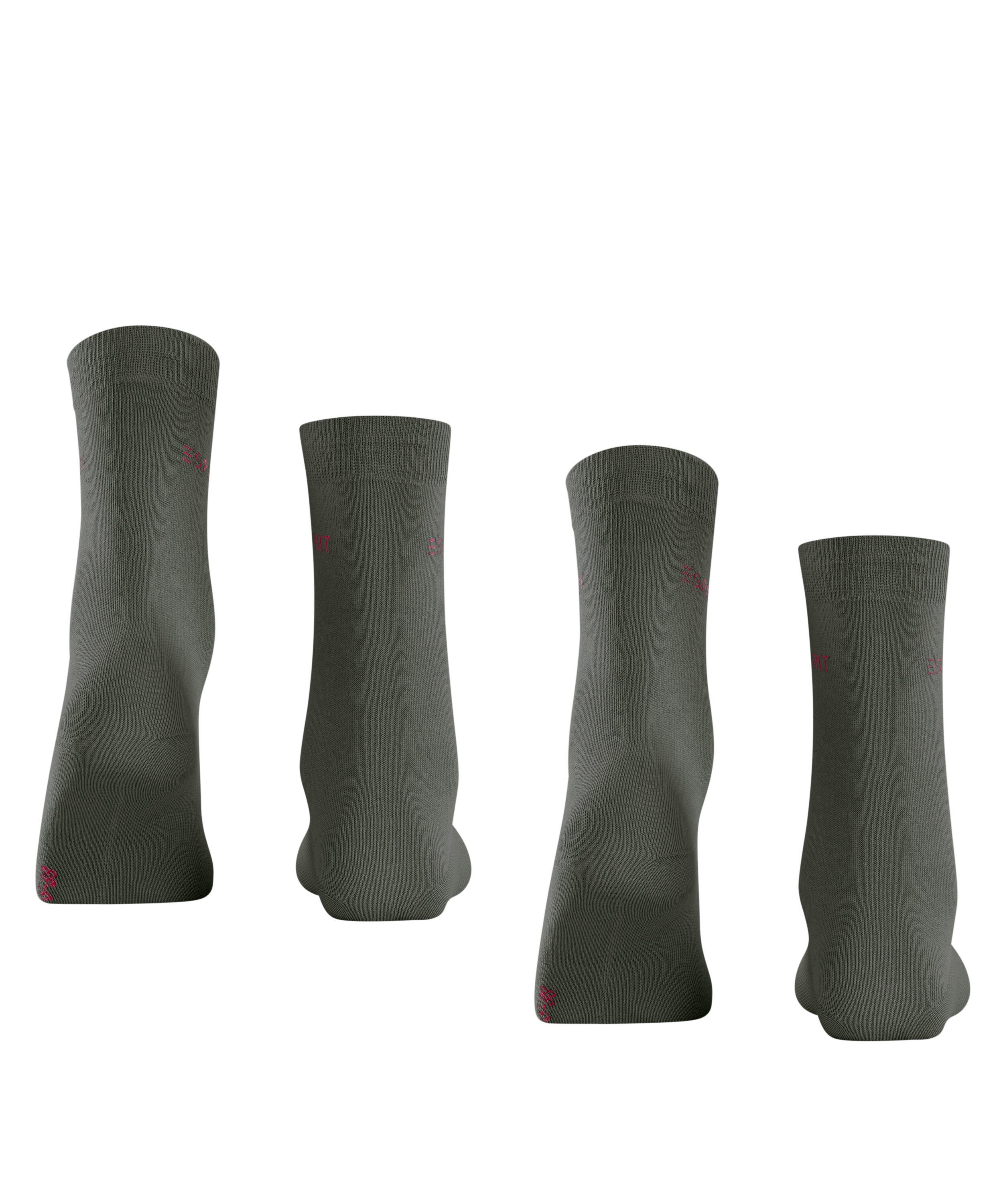 (2-Paar) Socken 2-Pack Uni thyme (7821) Esprit