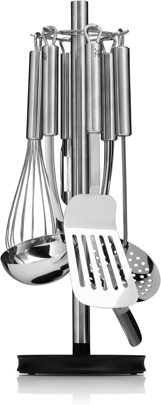 WMF Kochbesteck-Set Profi Plus (Set, 7-tlg), Cromargan® Edelstahl Rostfrei 18/10, inkl. Ständer