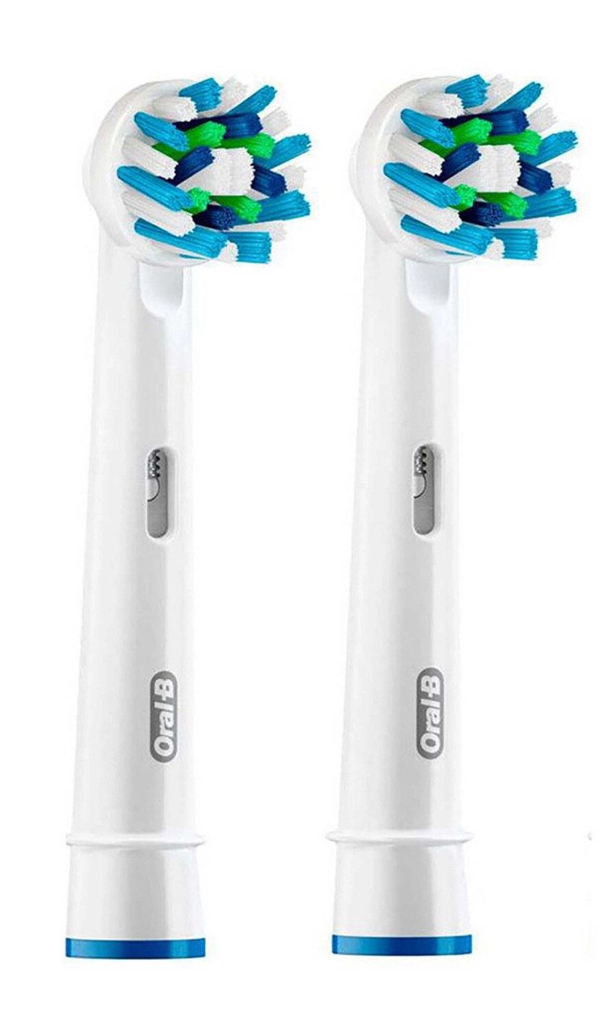 Braun Elektrische Zahnbürste Braun Oral-B EB 50-2 CrossAction Aufsteckbürsten weiß 2er-Pack