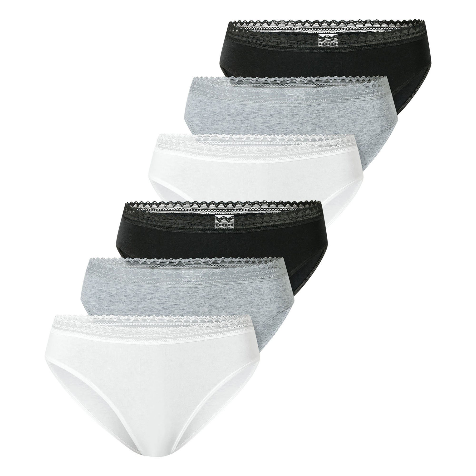 Slip Damen Slip 6er Pack Baumwolle