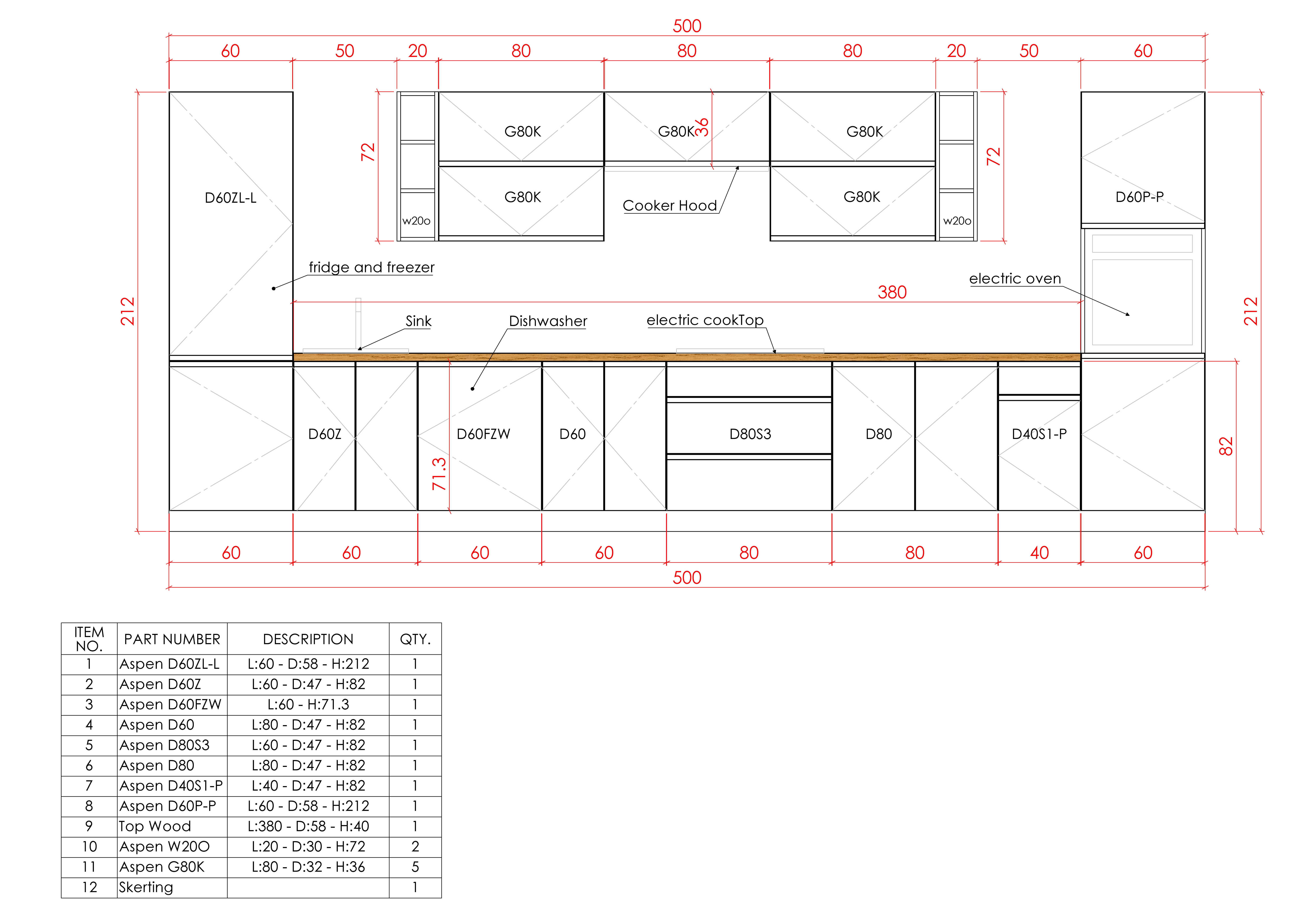 ROYAL24_MARKT Küchenzeile - KA2-M500 - Velmora Grau / Weiß Hochglanz, (Komplett Set), Hochwertig - Modern - Exklusiv – Bild 5 von 5