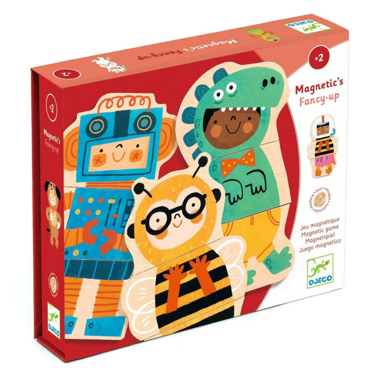 Spiel DJ03128 Holz Magnete: Fancy-up