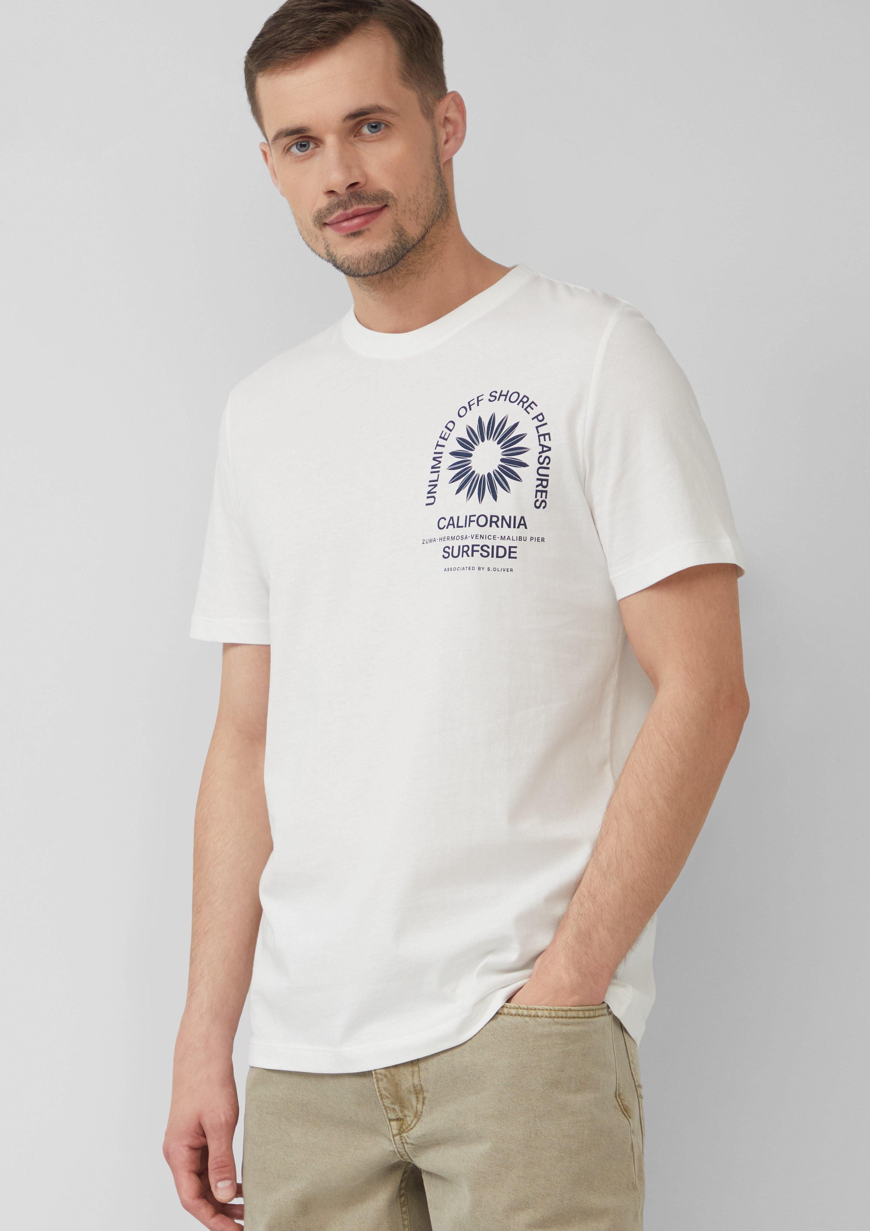s.Oliver Kurzarmshirt T-Shirt mit Crew Neck günstig online kaufen