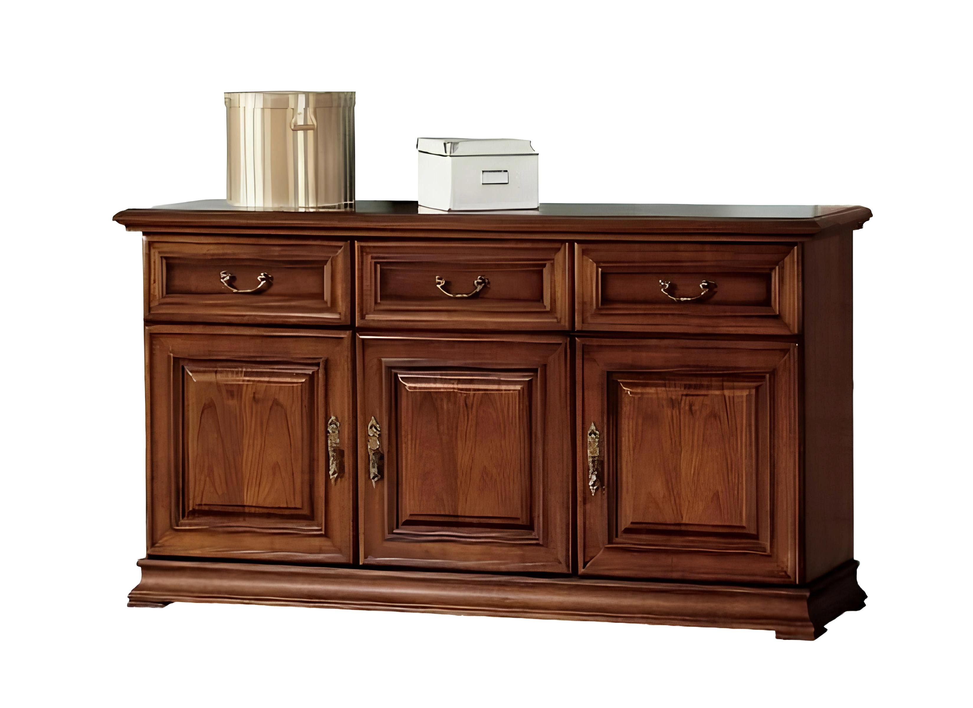 Xlmoebel Sideboard Elegante Anrichte aus Holz mit viel Stauraum für Geschirr und Gläser (Sideboard, Sideboard), Hergestellt in Europa