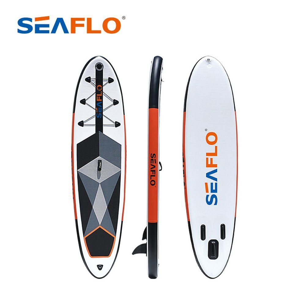 SEAFLO Inflatable Up Paddle SUP Surf-Board ISUP SUP-Board inkl.Paddel 10 aufblasbar 305cm Board Stand Seaflo