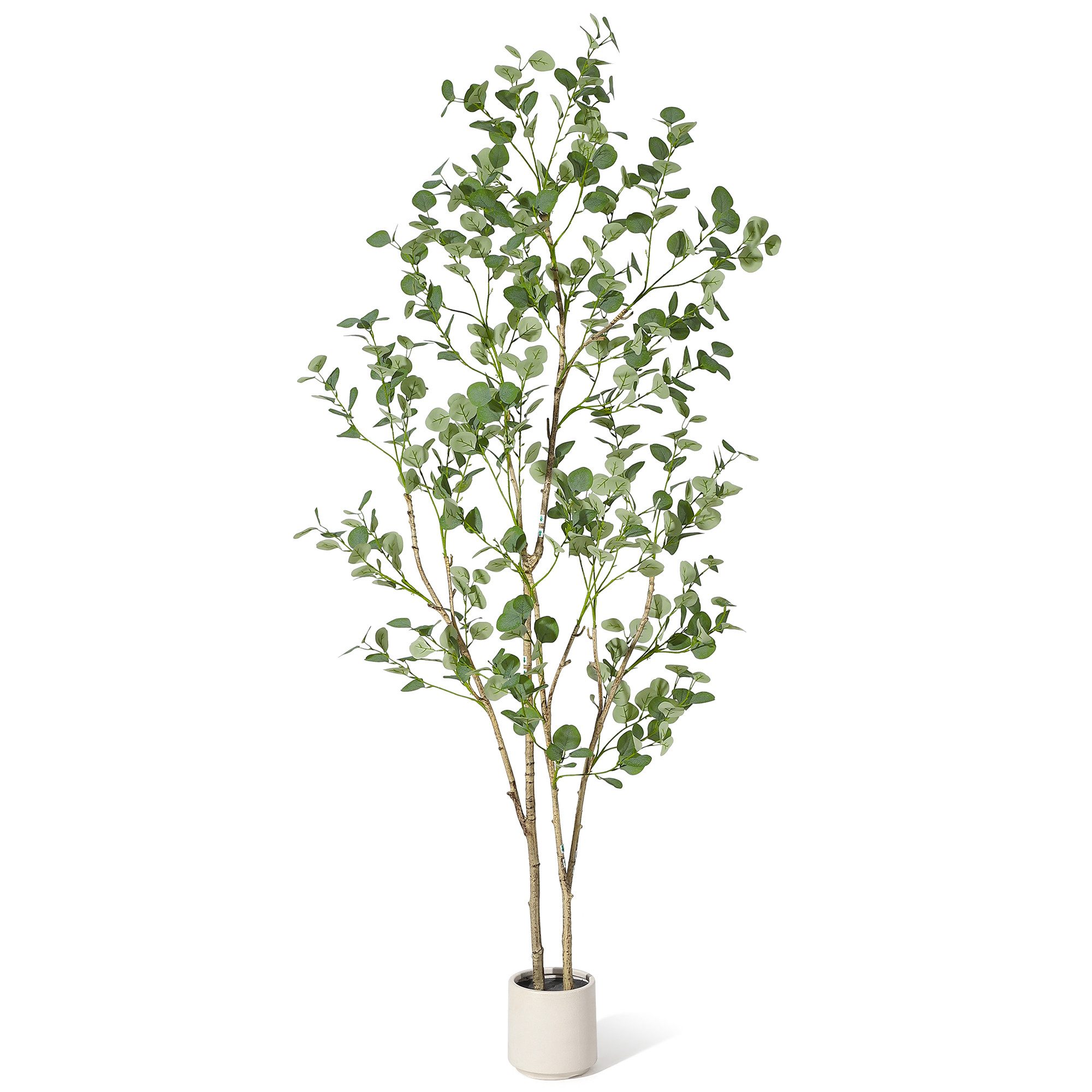 Kunstbaum Künstlicher Eukalyptus Kunstbaum Künstliche Pflanzen 122/152/180/210cm, GarveeMore, Höhe 213 cm