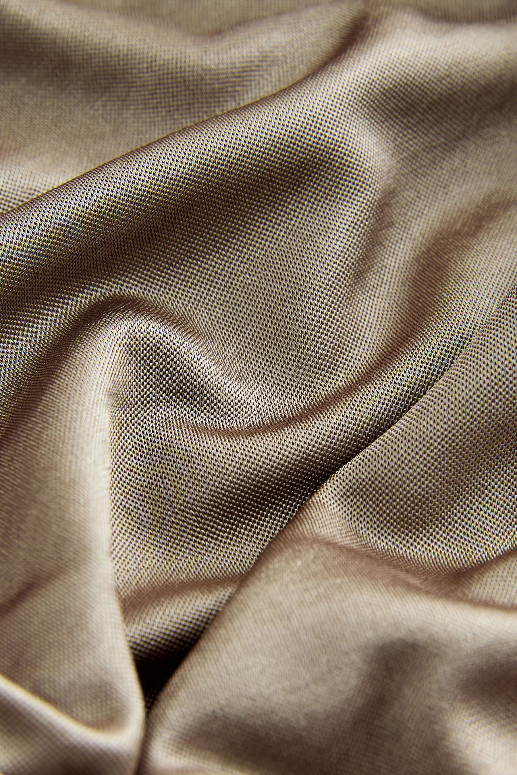 Next Langarmbluse Langarm-Oberteil mit V-Ausschnitt aus Jersey-Satin (1-tlg günstig online kaufen