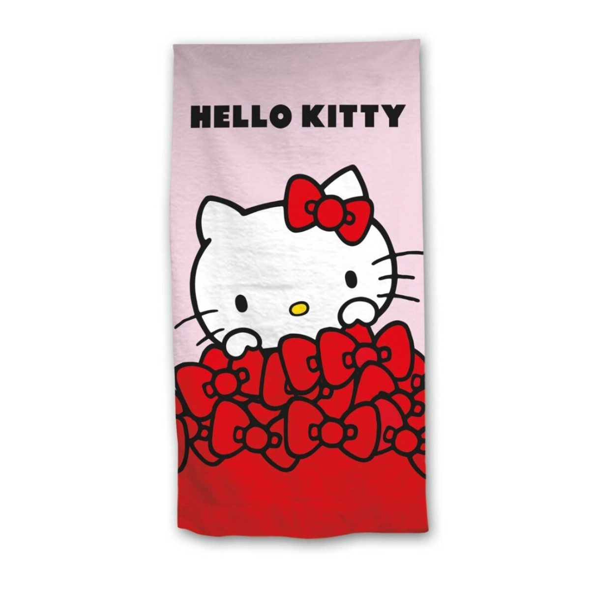 Hello Kitty Strandtuch Kinder Badetuch Baumwolle für Strand und Schwimmbad 90x170 cm