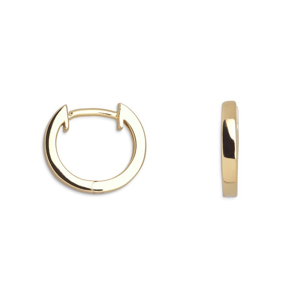 Paar Ohrstecker XS8658G Ohrringe Creolen Damen Sterling-Silber Vergoldet Ø 12 mm