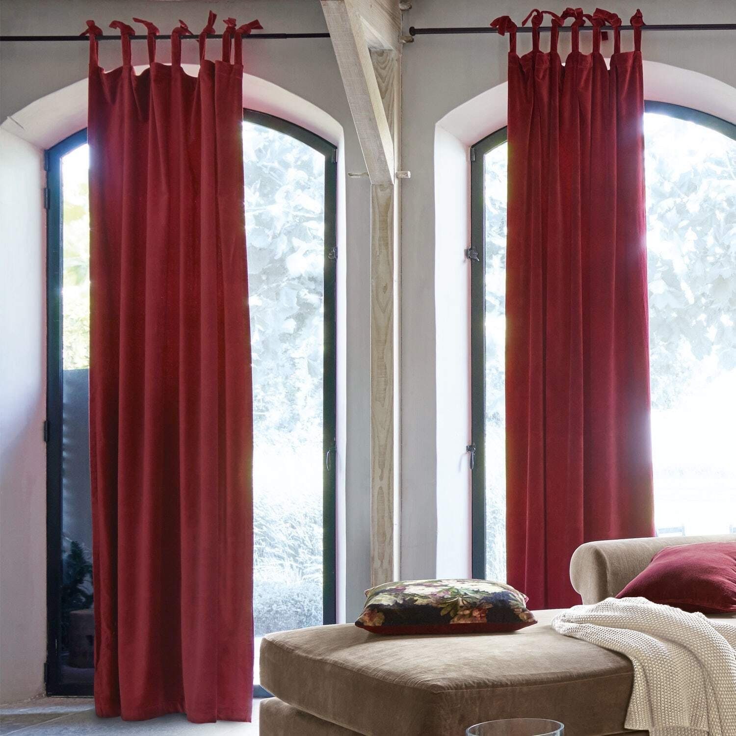 Vorhang Vorhang Apollosa rot, Mirabeau | Fertiggardinen