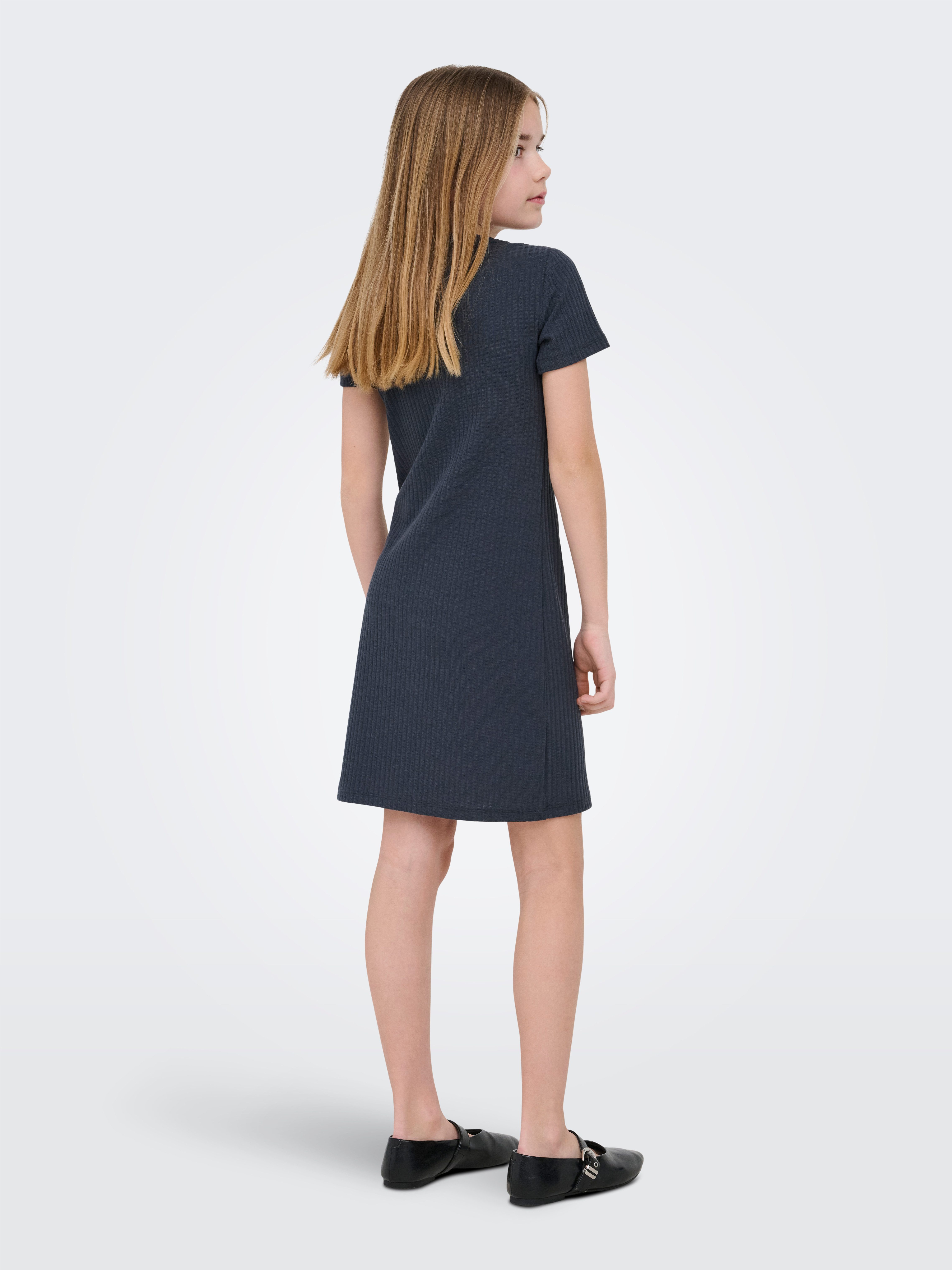 KIDS ONLY Strickkleid KOGNELLA S/S DRESS VD JRS mit Rundhals-Ausschnitt und kurzem Arm – Bild 2 von 5