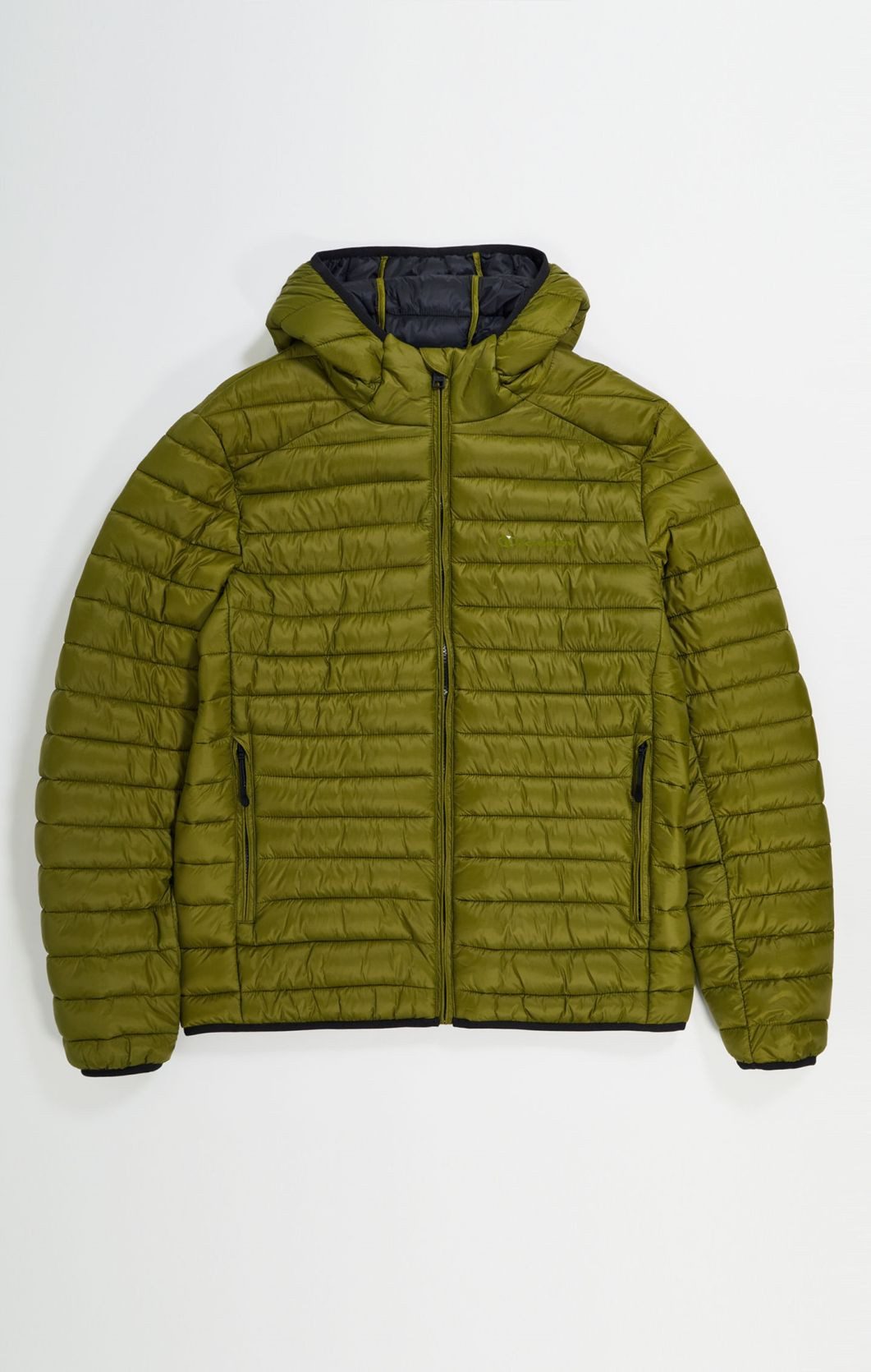 Funktionsjacke Steppjacke mit Kapuze (leichte wattierung, warm) olivgrün Herren