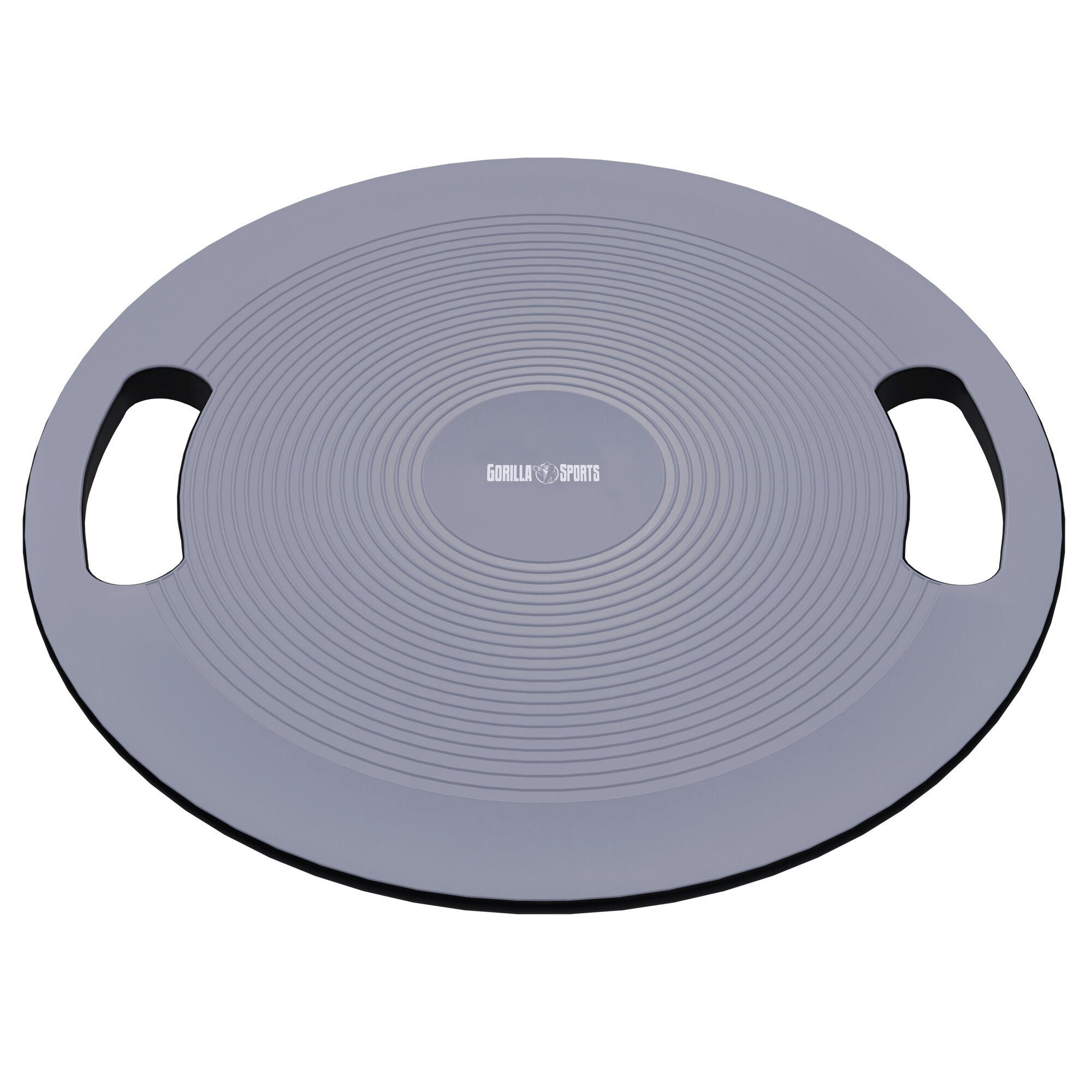GORILLA SPORTS Balanceboard Balance Board mit Griffen in Schwarz/Dunkelgrau