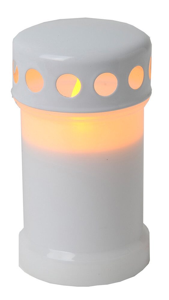 STAR TRADING LED Windlicht "Serene" weiß, L73mm, batteriebetrieben