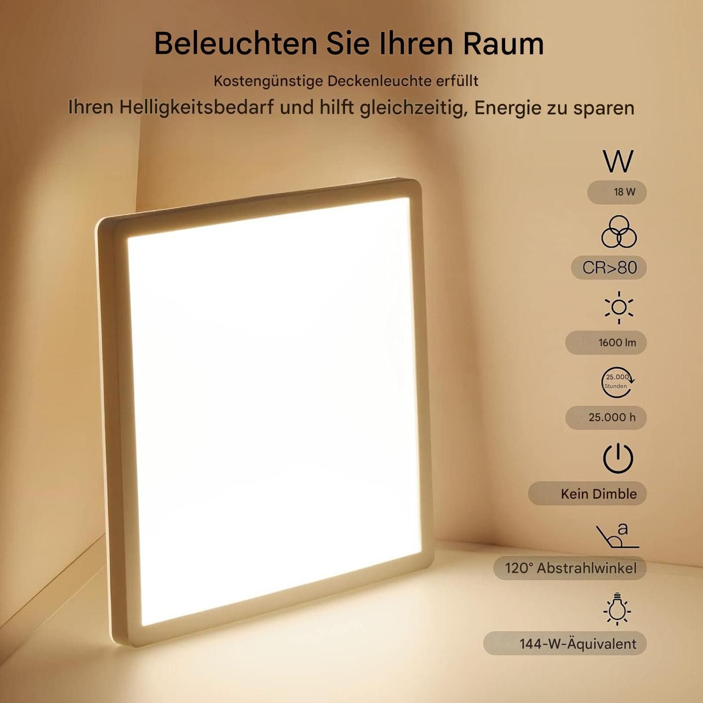 Tukrool Deckenleuchten LED Deckenleuchte Rund Decke günstig online kaufen