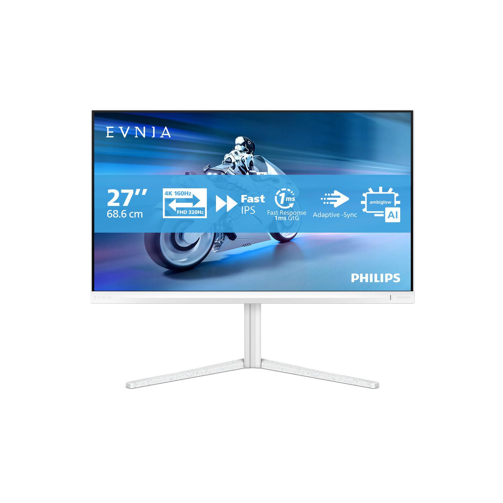 Philips Evnia 5000 Gaming-LED-Monitor (3840 x 2160, 1 ms Reaktionszeit, 320 Hz, Fast IPS)