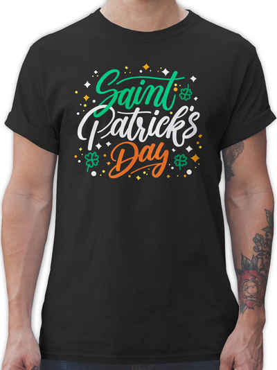 Shirtracer T-Shirt Saint Patricks Day Irland Farben Irisch St. Patricks Day