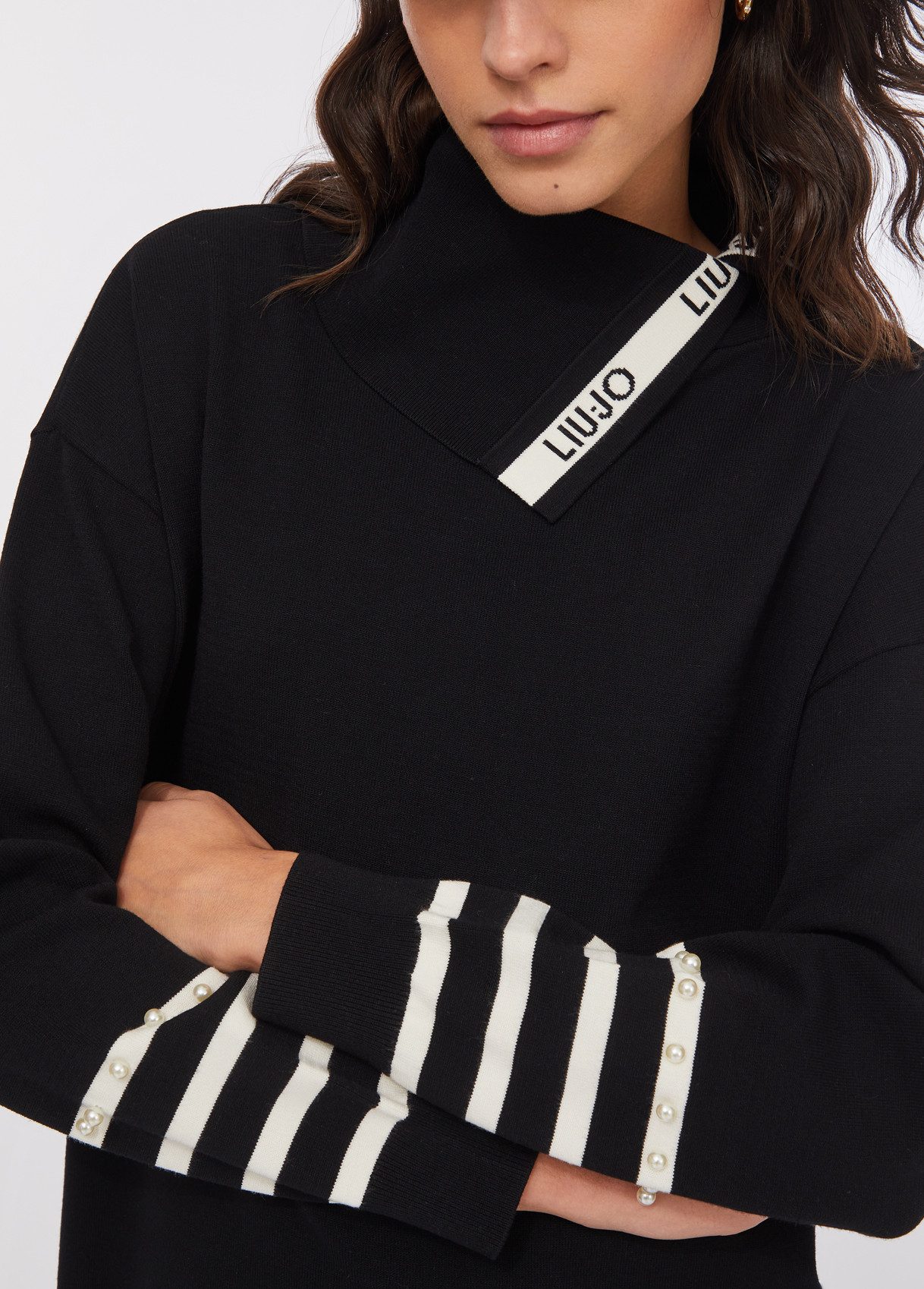 Liu Jo Strickpullover ? Strickpullover ? Feinstrick Oversize Pullover - ECS MAXI MAGLIA CHIU