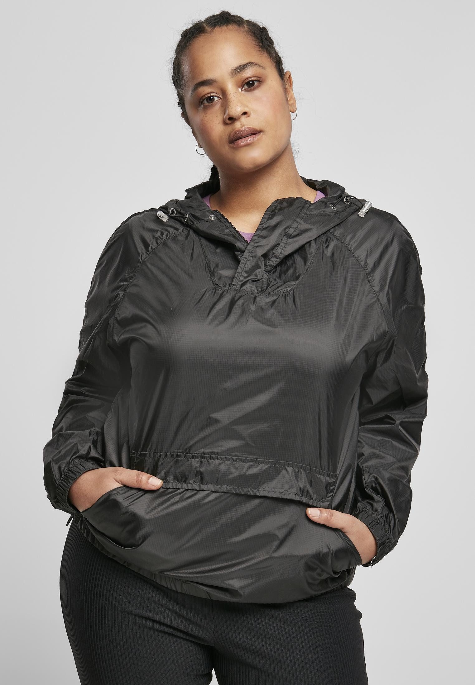 URBAN CLASSICS Outdoorjacke Ladies Transparent Light Pull Over Jacket Überziehjacke Dame