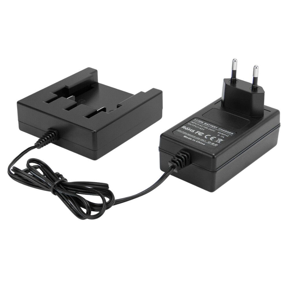 Trade-Shop Ladegerät 42V passend für GreenWorks G-MAX Werkzeuge wie Rasenmäher Netzteil (Geeignet für Li-Ion Akkus mit 40V / LED-Anzeige für den Ladezustand)