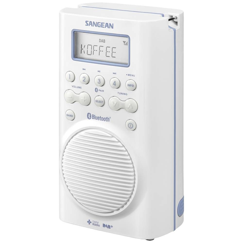 Sangean Tragbares DAB+ / UKW / Bluetooth®-Reiseradio H205 Radio (wasserdicht)