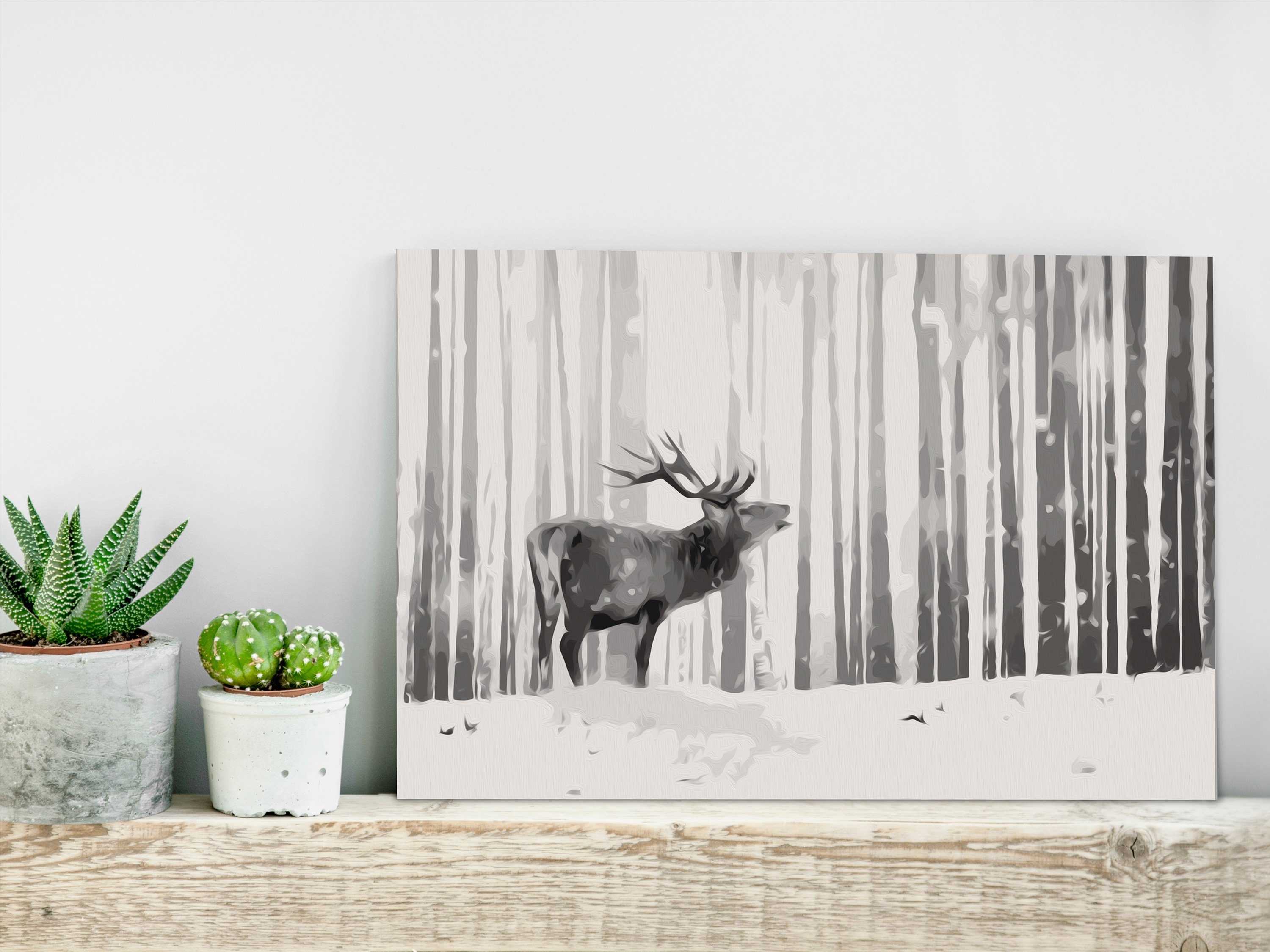 Thumbnail - Artgeist Malen nach Zahlen Deer in the Snow