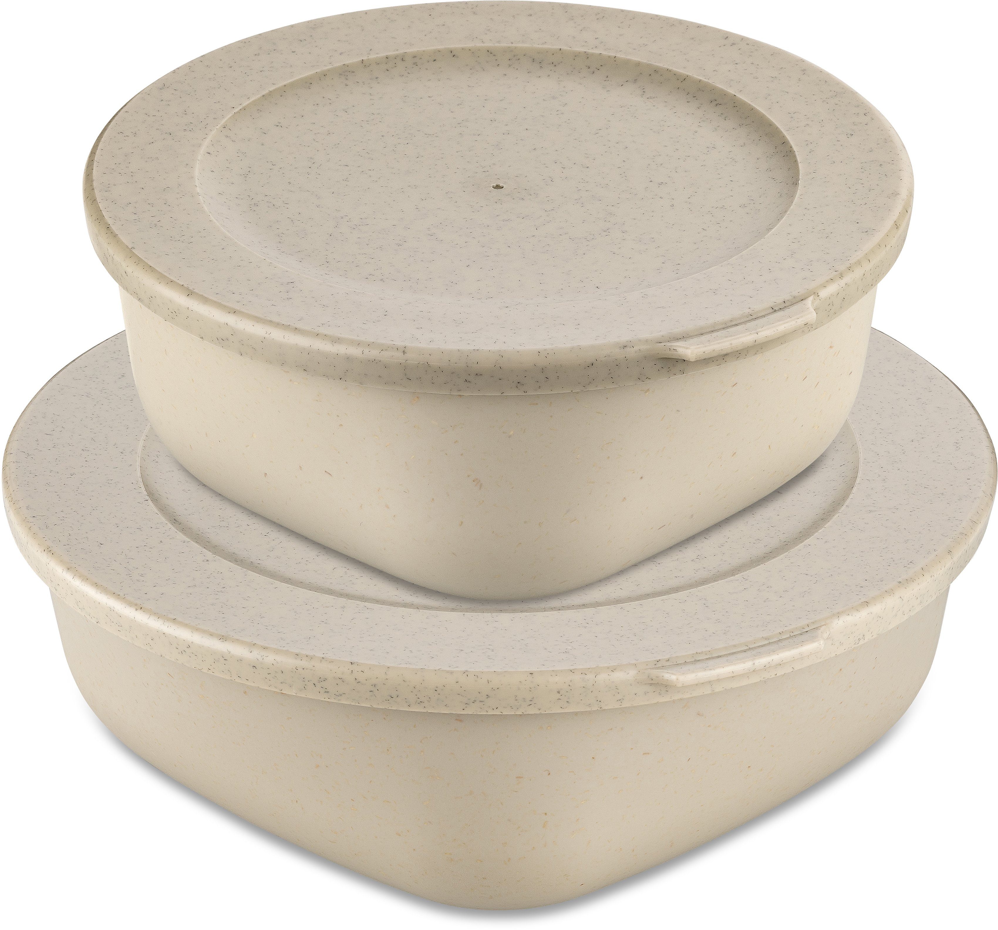 KOZIOL Frischhaltedose CONNECT BOX SET KOPENHAGEN, Kunststoff, (Set, 2-tlg., 2er-Set), spülmaschinengeeignet+Mikrowellen-,melaminfrei, 0,7, 1,3 Liter