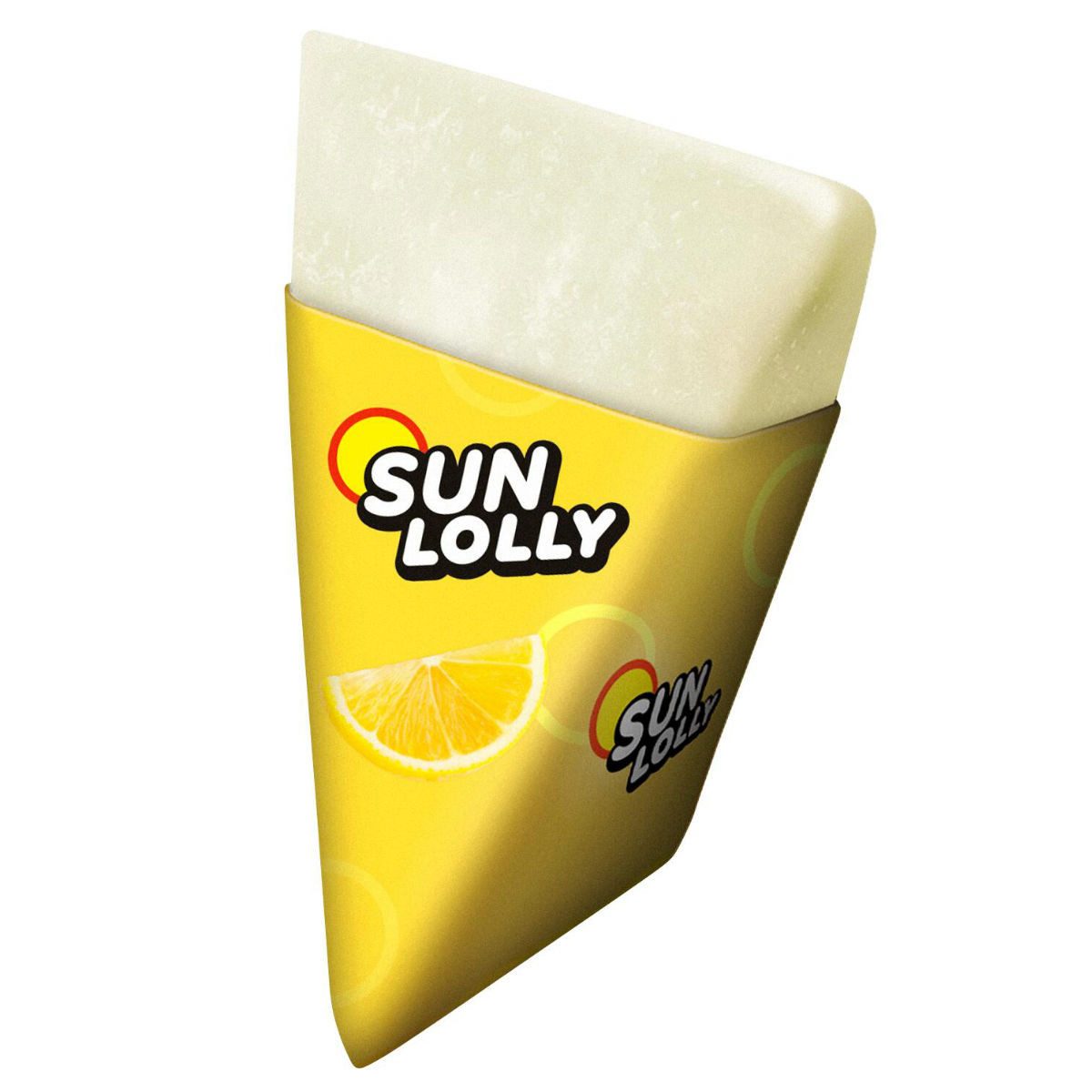 SUN LOLLY Süßigkeit, Sun Lolly Wassereis zum Selbsteinfrieren mit Zitronengeschmack 8er