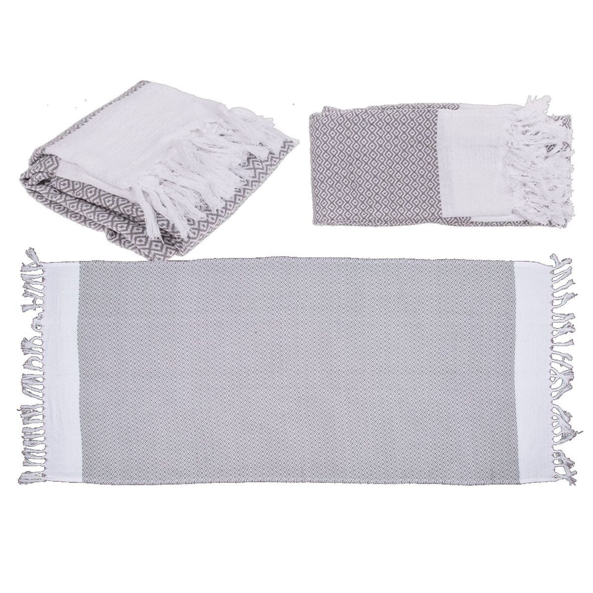 Marabellas Shop Saunatuch Handtuch für Sauna & Strand ca. 80 x 170 cm Fouta-Hamamtuch Saunatuch