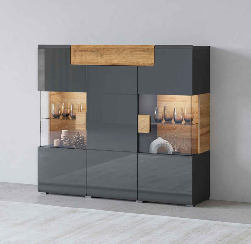 Helvetia Highboard Toledo, Breite 147,4 cm