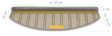 Stufenmatte Stufenmatten Emphoria Halbrund lichtgrau 15 Stück, Metzker®, halbrund, Höhe: 15 mm, 15 Stück im Set - Lichtgrau