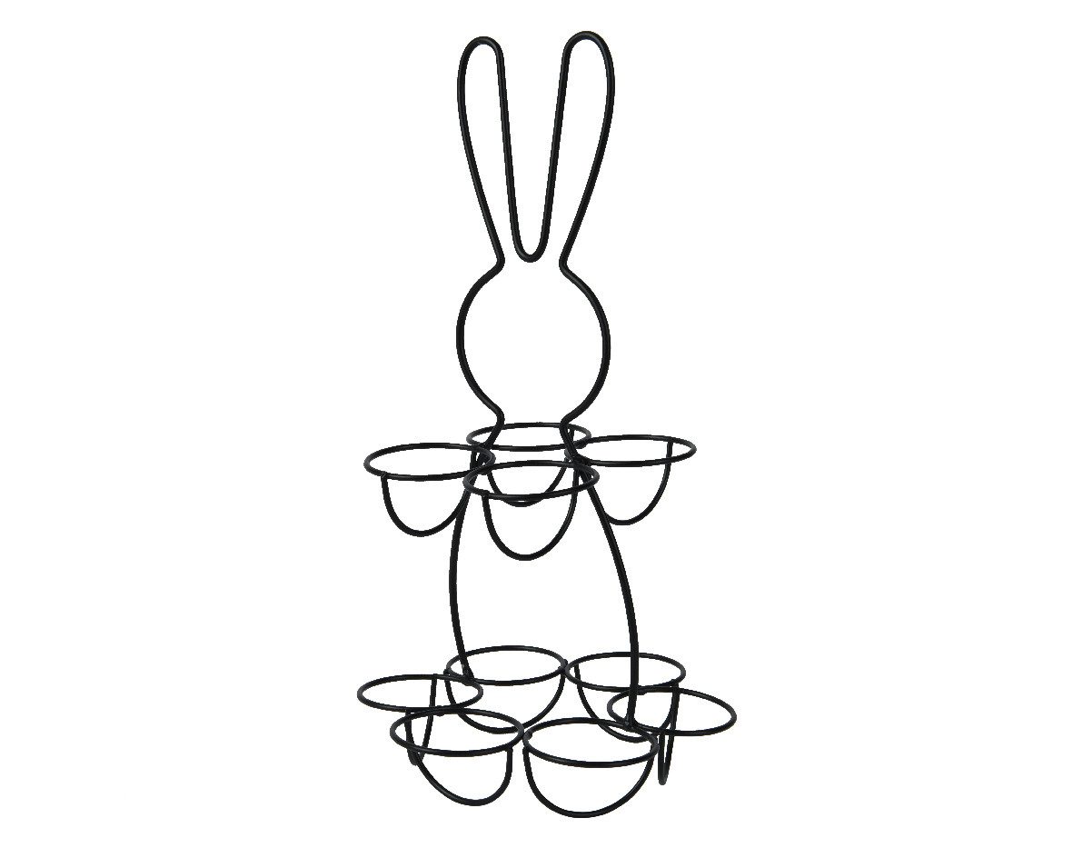 Kaemingk Etagere Eierhalter Hase EASTER, Metall