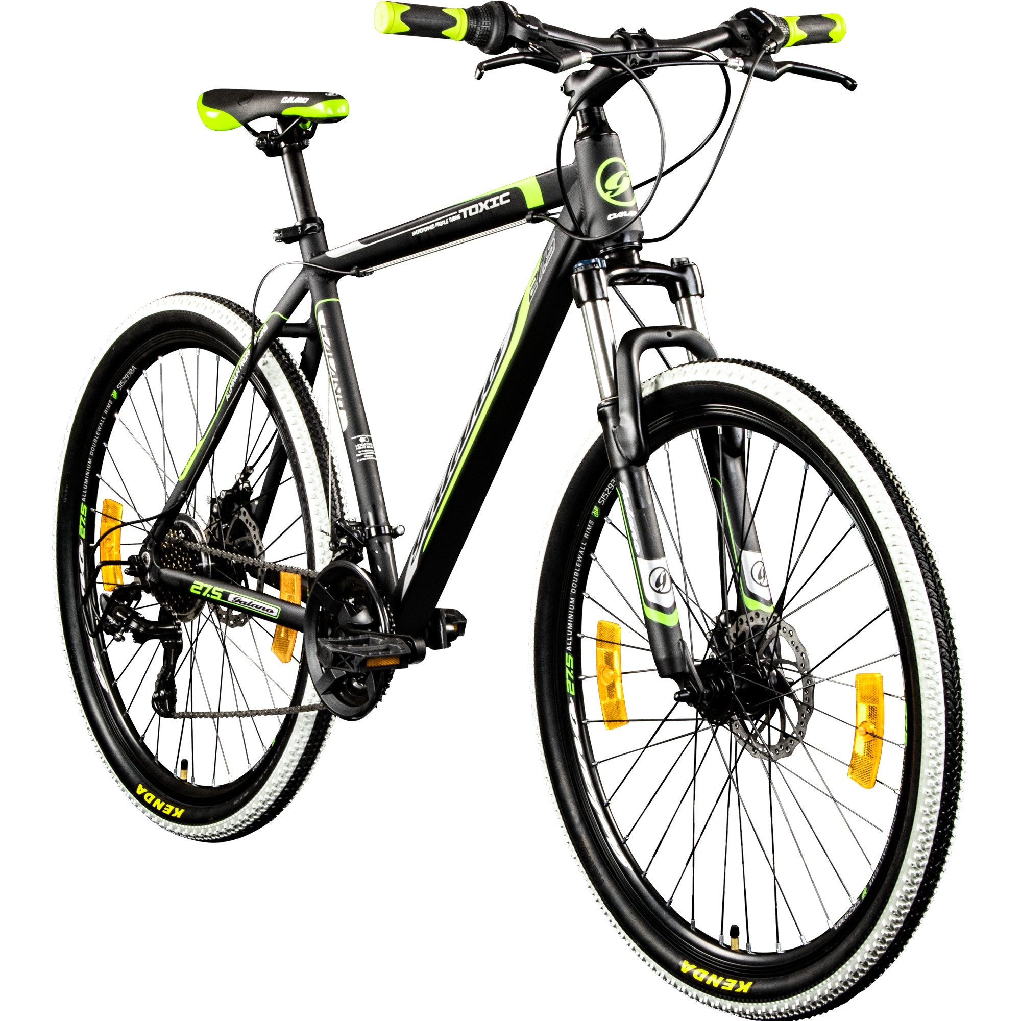 Galano Mountainbike Toxic, 21 Gang, Kettenschaltung, 27,5 Zoll MTB Hardtail Fahrrad für Damen Herren Jugendliche ab 165 cm